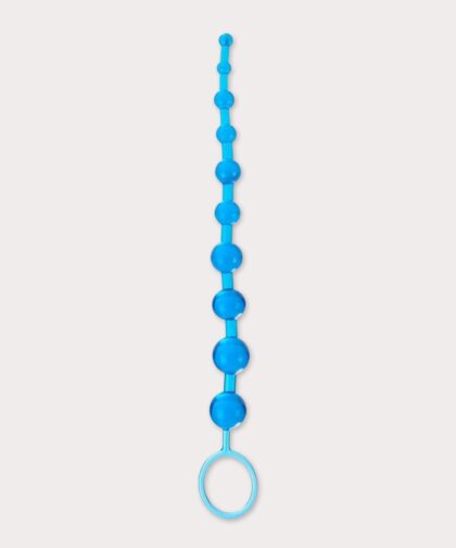 10 Anal Pleasure Beads Blue